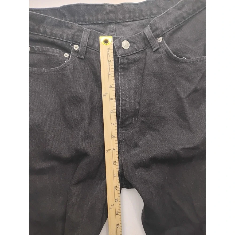 Polo Jeans Co Ralph Lauren Black Tapered Leg Jeans Vintage Relaxed 36x30